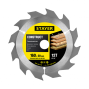 Диск пильный по дереву Stayer «Construct line» 160*12T*20	 недорого в Екатеринбурге
