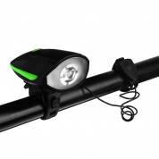 Фонарь велосипедный с гудком, 5 звуков, 10.5х5см, 1LED, SILAPRO, 3 режима, 1200mAh, 3.7V, пластик купить