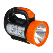 Фонарь прожектор, 1 LED + 2 LED, 1+2 Вт, ЧИНГИСХАН 3xАА, 12х10х5см, пластик купить