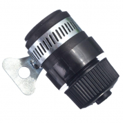 Соединитель шланга INBLOOM d1/2" с безрезьбовым краном, с хомутом 6х5,5х4,5 купить