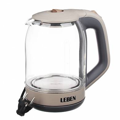Чайник электрический LEBEN 1.85кВт стекло купить